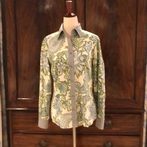 Etro Cotton Shirt with Contrast Trim